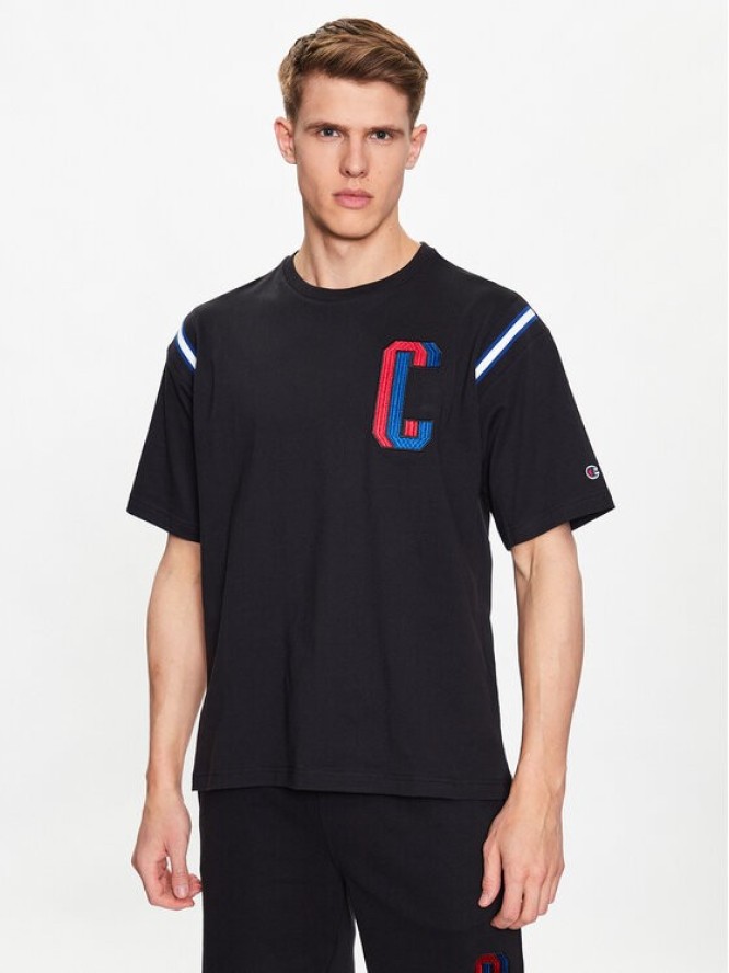 Champion T-Shirt 218515 Czarny Regular Fit