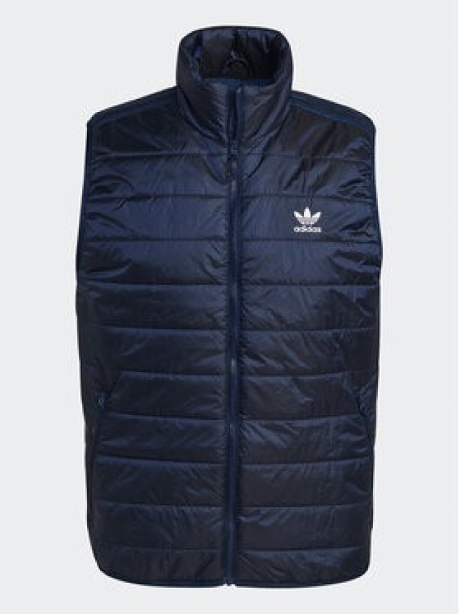 adidas Kamizelka Padded Stand Collar Puffer Vest HL9216 Niebieski Regular Fit