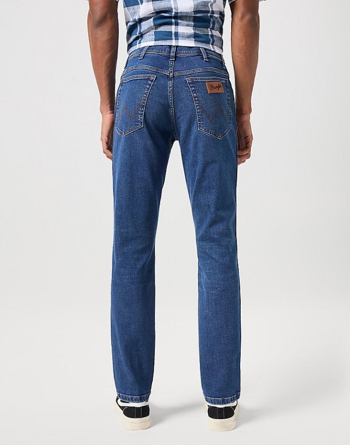 WRANGLER TEXAS SLIM MĘSKIE SPODNIE JEANSOWE JEANS DŻINSY HARVEY BLUE 112350817