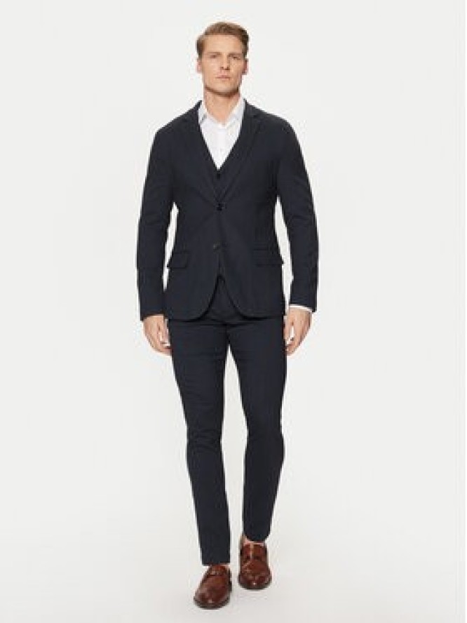 Tom Tailor Chinosy 1044345 Granatowy Slim Fit