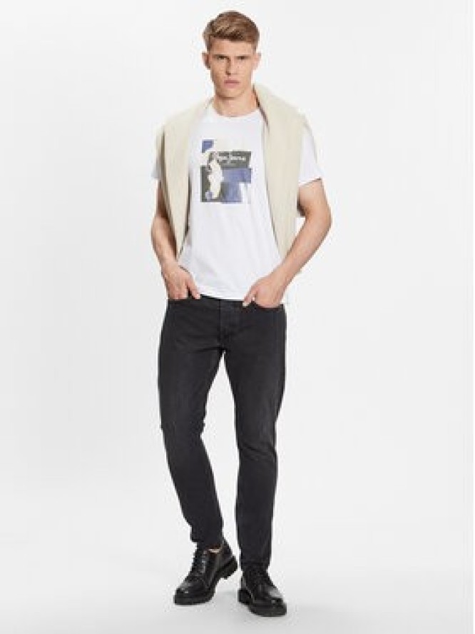 Pepe Jeans T-Shirt Oldwive PM508942 Biały Regular Fit