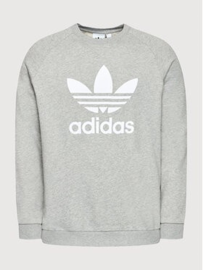 adidas Bluza adicolor Classics Trefoil Crewneck H06650 Szary Regular Fit