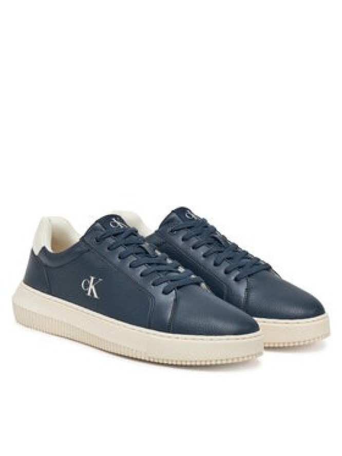 Calvin Klein Jeans Sneakersy Chunky Cupsole Lth Mg Tc YM0YM01198 Granatowy