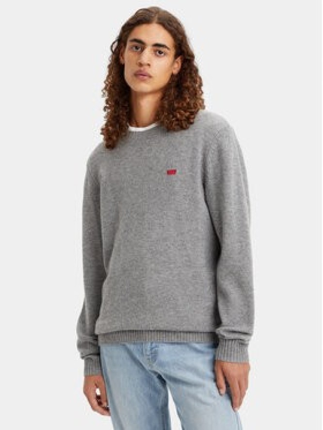 Levi's® Sweter Original Housemark A4320-0000 Szary Standard Fit