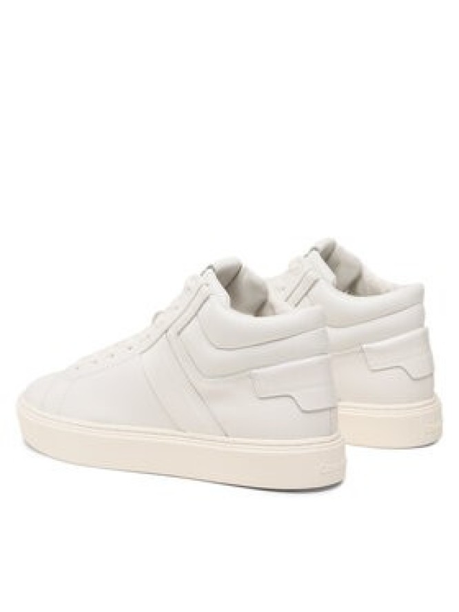 Calvin Klein Sneakersy High Top Lace Up Lth HM0HM01057 Biały