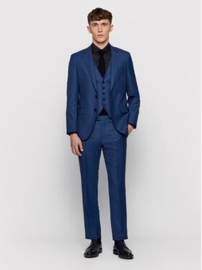 Boss Koszula Jesse 50451092 Granatowy Slim Fit