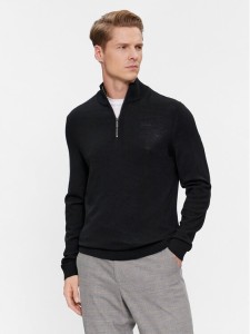 Calvin Klein Sweter K10K110421 Czarny Regular Fit