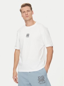 HUGO T-Shirt Deckies_RB 50542766 Biały Regular Fit