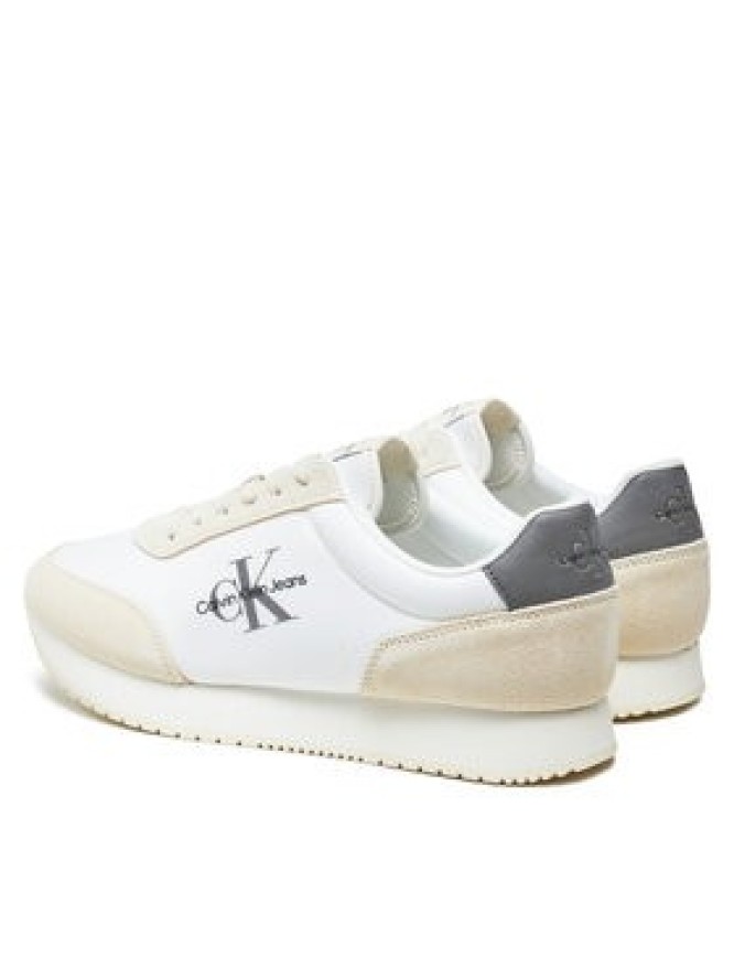 Calvin Klein Jeans Sneakersy Retro Runner Su-Ny Mono YM0YM00804 Biały