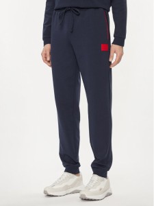 Hugo Spodnie dresowe Patch 50510534 Granatowy Relaxed Fit