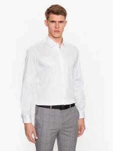 JOOP! Koszula 30034139 Biały Slim Fit