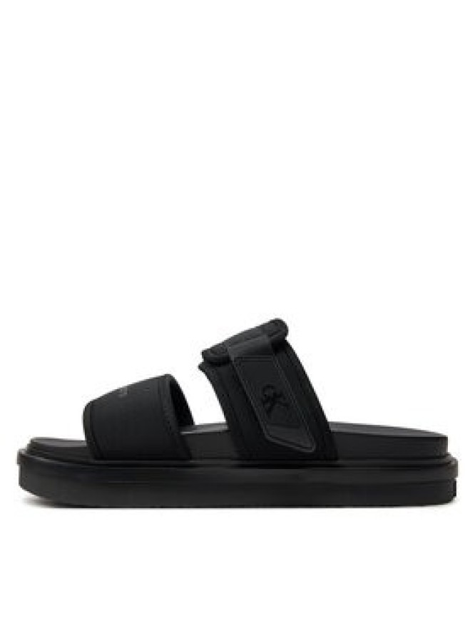 Calvin Klein Jeans Klapki Double Bar Sandal Wb In Br YM0YM00946 Czarny