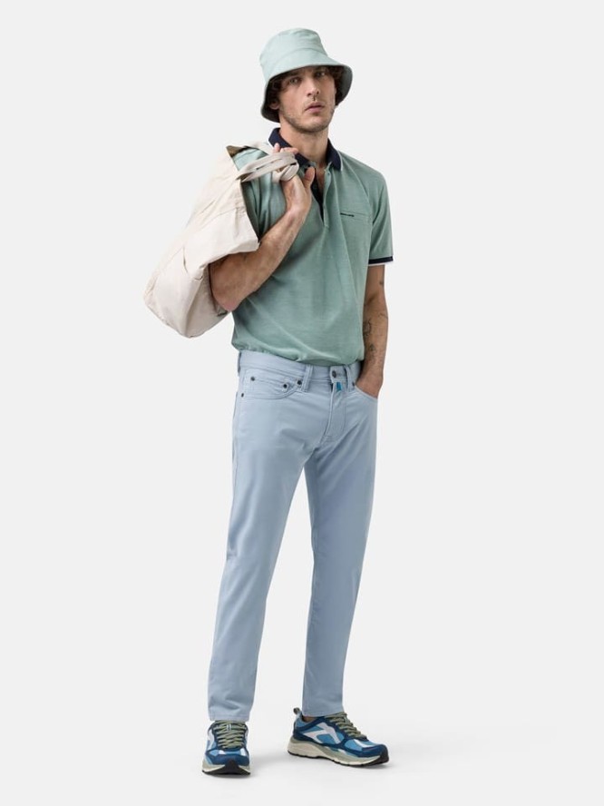 Pierre Cardin Spodnie - Tapered fit - w kolorze błękitnym rozmiar: W42/L34