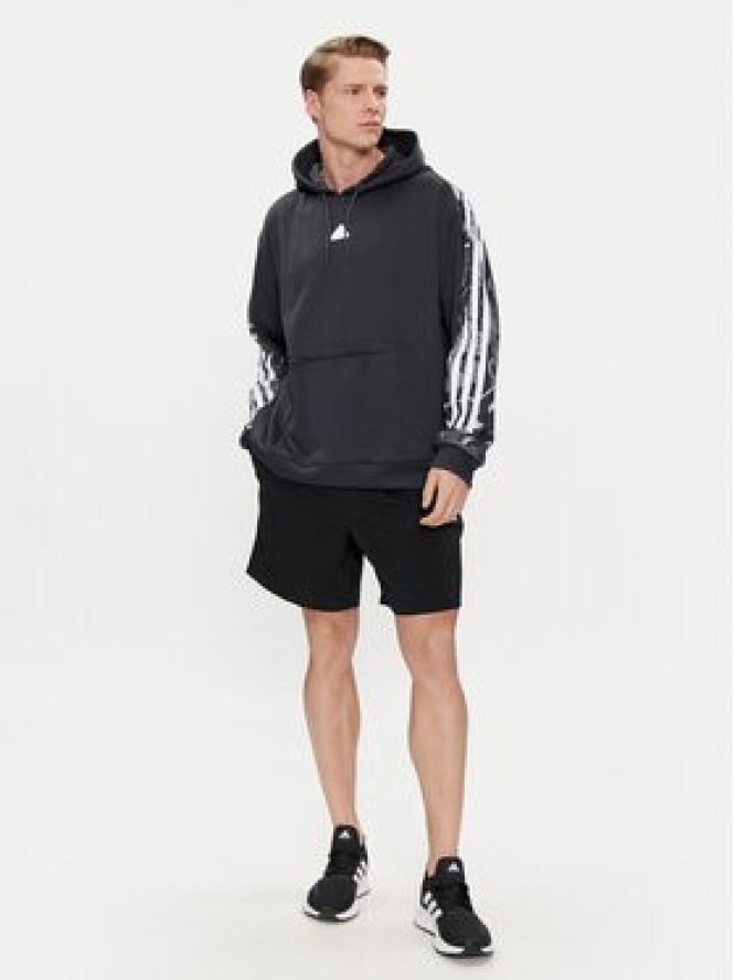 adidas Bluza Future Icons Allover Print IB6126 Szary Loose Fit