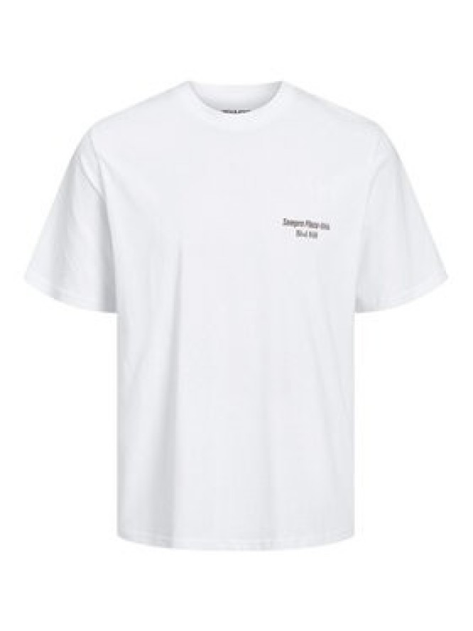 Jack&Jones T-Shirt Grocery 12230754 Biały Oversize