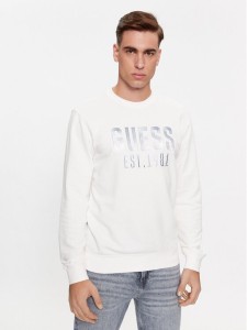 Guess Bluza M4RQ08 KBK32 Biały Regular Fit