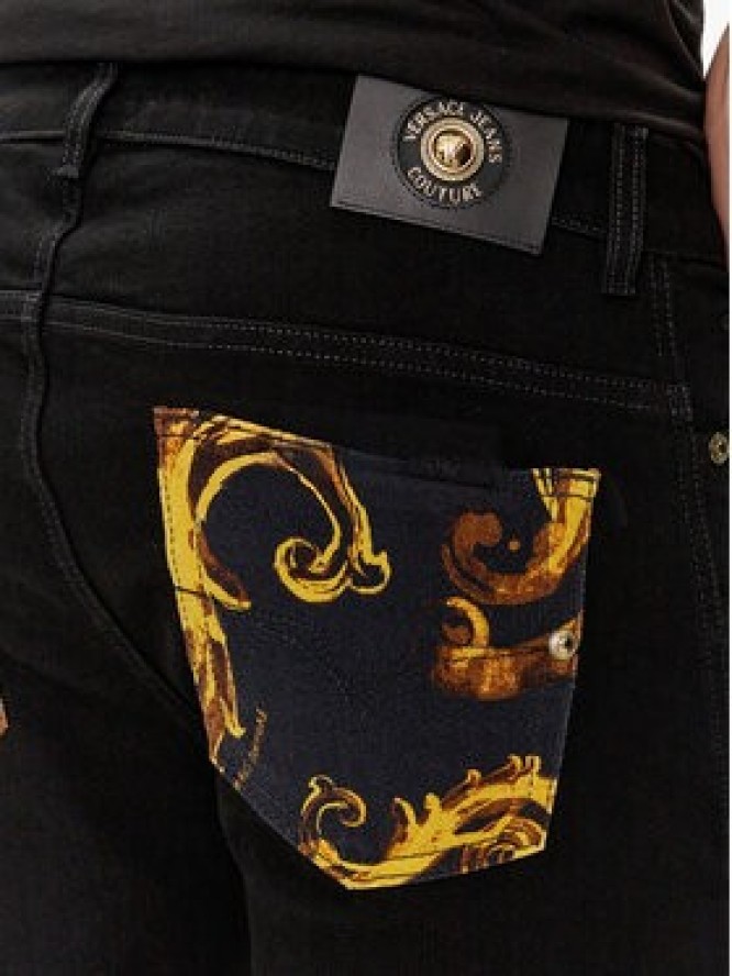 Versace Jeans Couture Jeansy 76GAB5DM Czarny Slim Fit