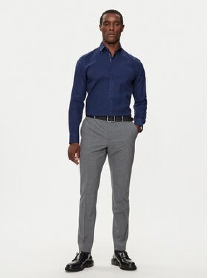 Michael Kors Koszula MK0DS01364 Granatowy Slim Fit