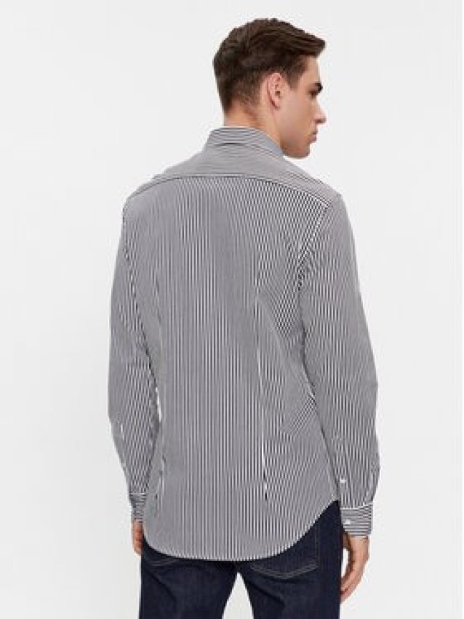 Tommy Hilfiger Koszula Cl Knitted Stripe Sf Shirt MW0MW34229 Granatowy Slim Fit