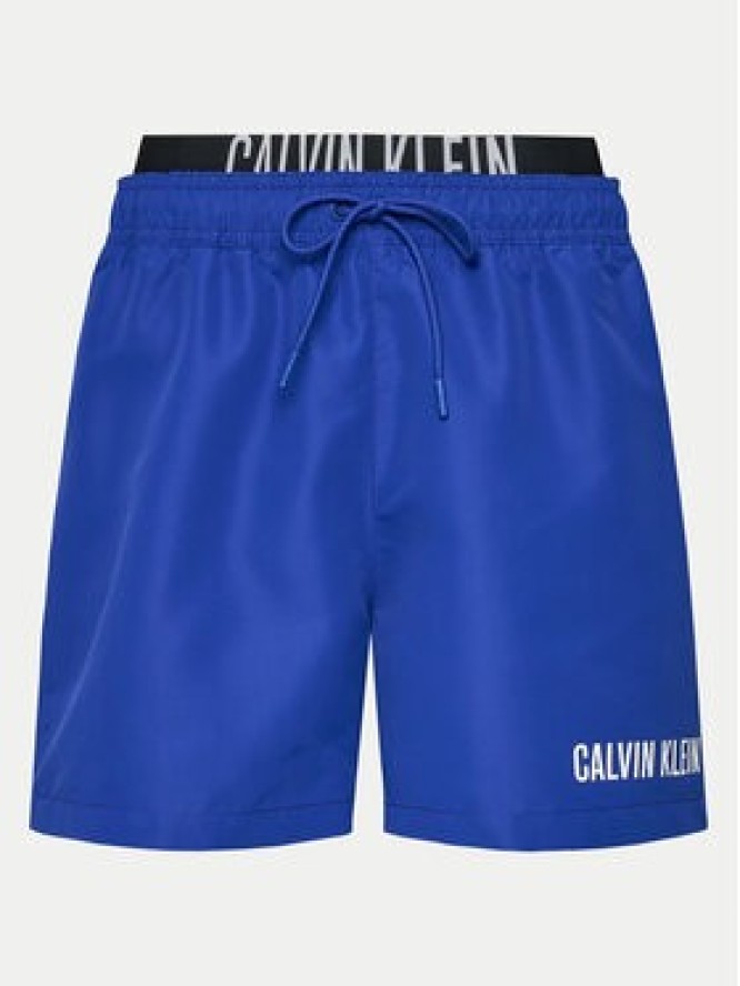 Calvin Klein Swimwear Szorty kąpielowe KM0KM00992 Granatowy Regular Fit