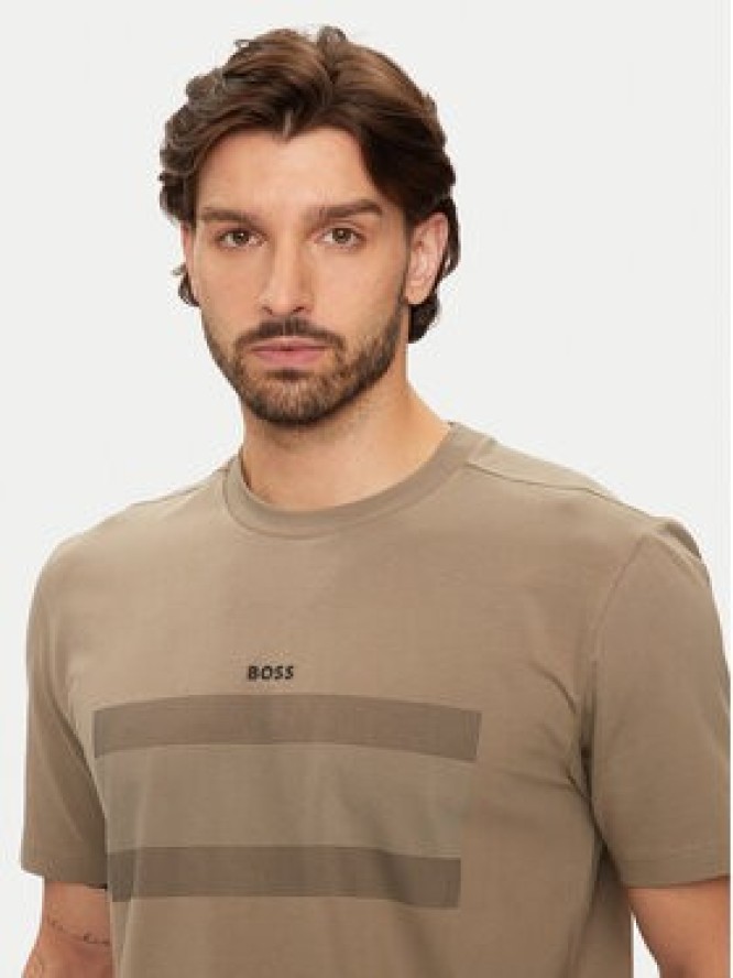 Boss T-Shirt 50525224 Zielony Regular Fit