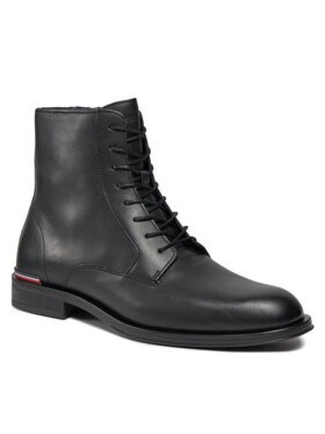 Tommy Hilfiger Kozaki Core Rwb Hilfiger Lth Lce Boot FM0FM05030 Czarny