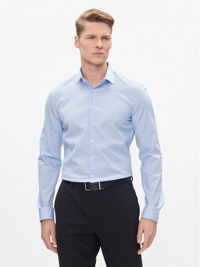 Calvin Klein Koszula K10K112299 Błękitny Slim Fit