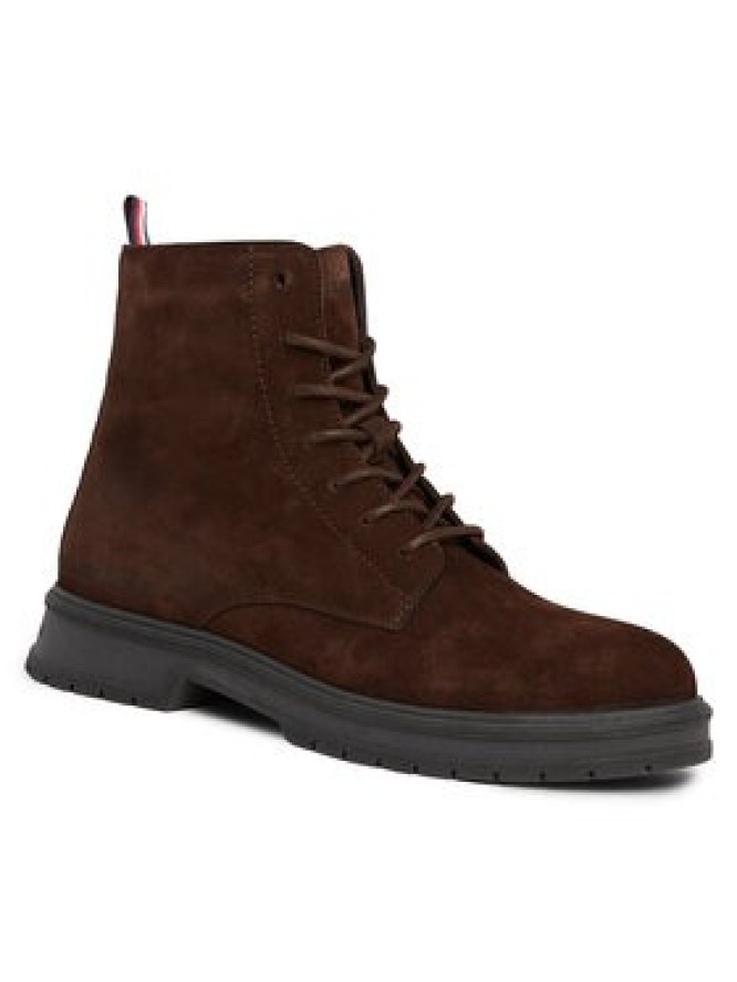 Tommy Hilfiger Trzewiki Hilfiger Core Suede Boot FM0FM04674 Brązowy