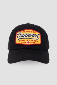 DSQUARED2 Czarna czapka Baseball Cap