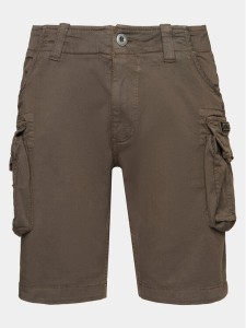 Alpha Industries Szorty materiałowe Crew 176203 Szary Slim Fit