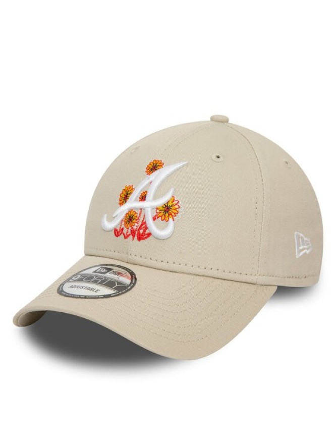 New Era Czapka z daszkiem Flower Icon 940 Braves 60435112 Beżowy