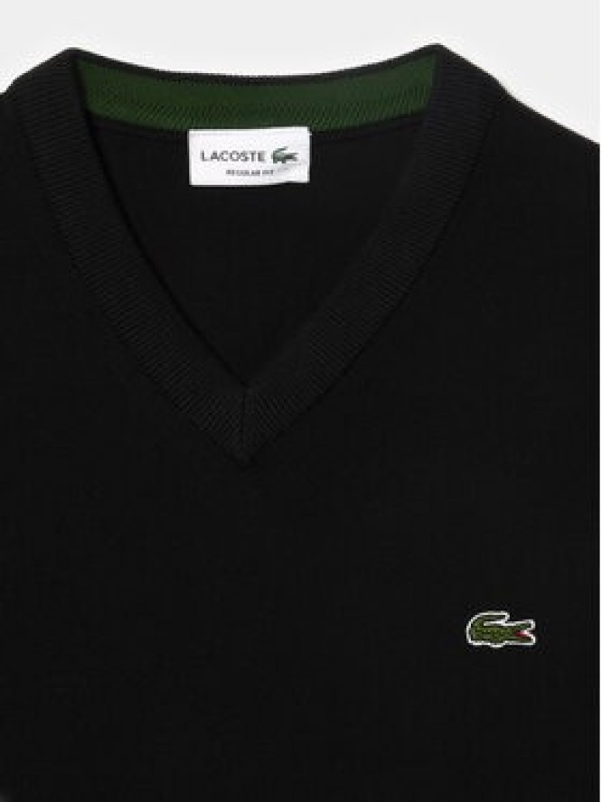 Lacoste Sweter AH1951 Czarny Regular Fit