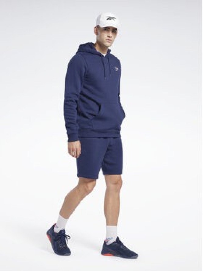 Reebok Bluza Reebok Identity Fleece Over-the-Head Hoodie IB2994 Niebieski