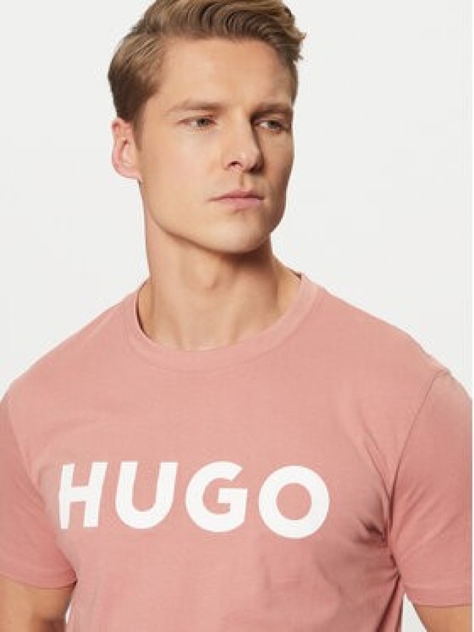 HUGO T-Shirt Dulivio 50467556 Różowy Regular Fit