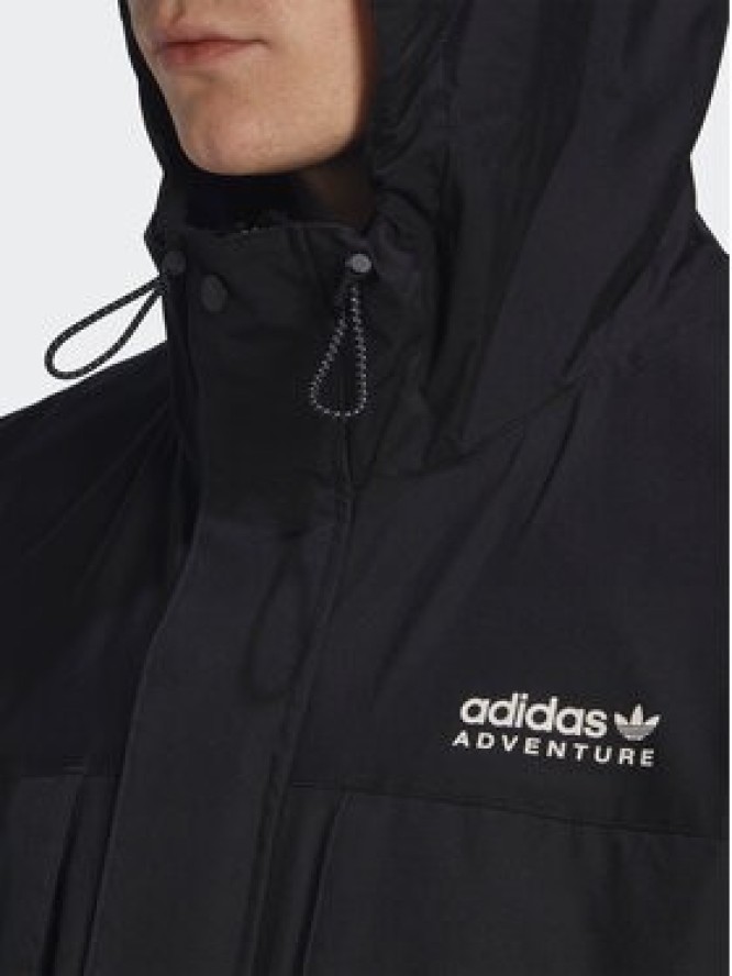 adidas Kurtka przejściowa Adventure HK4996 Czarny Loose Fit