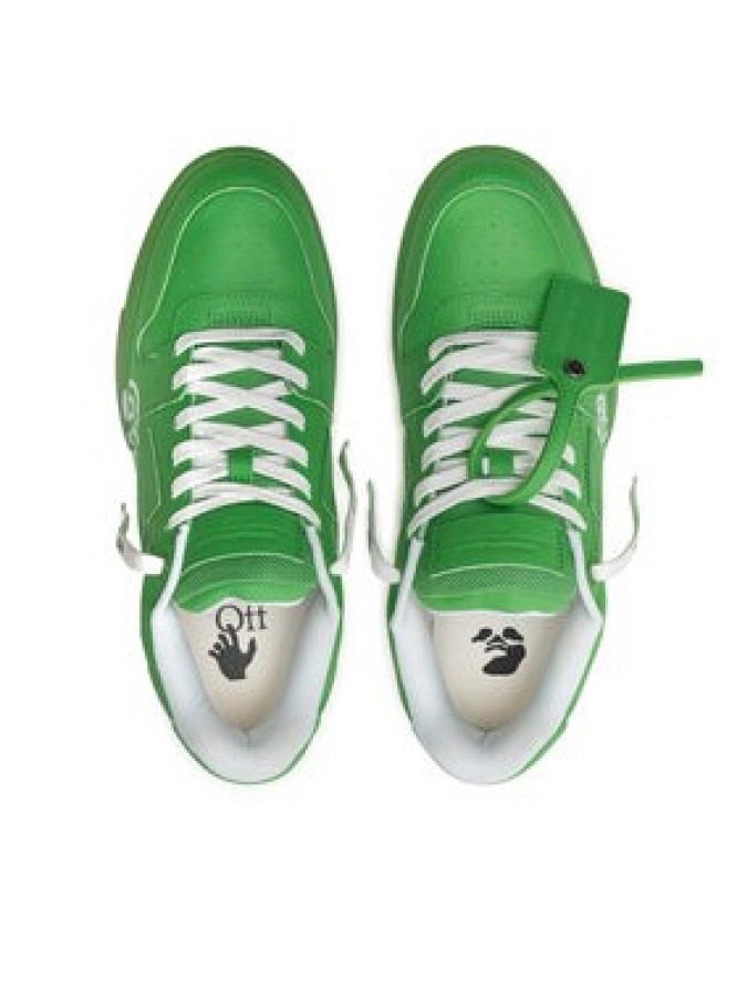 Off-White Sneakersy OMIA189S22LEA0045501 Zielony