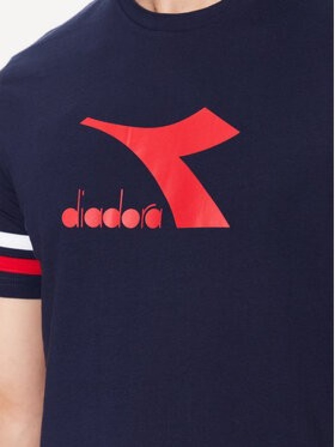 Diadora T-Shirt Ss Slam 102.179298 Granatowy Regular Fit