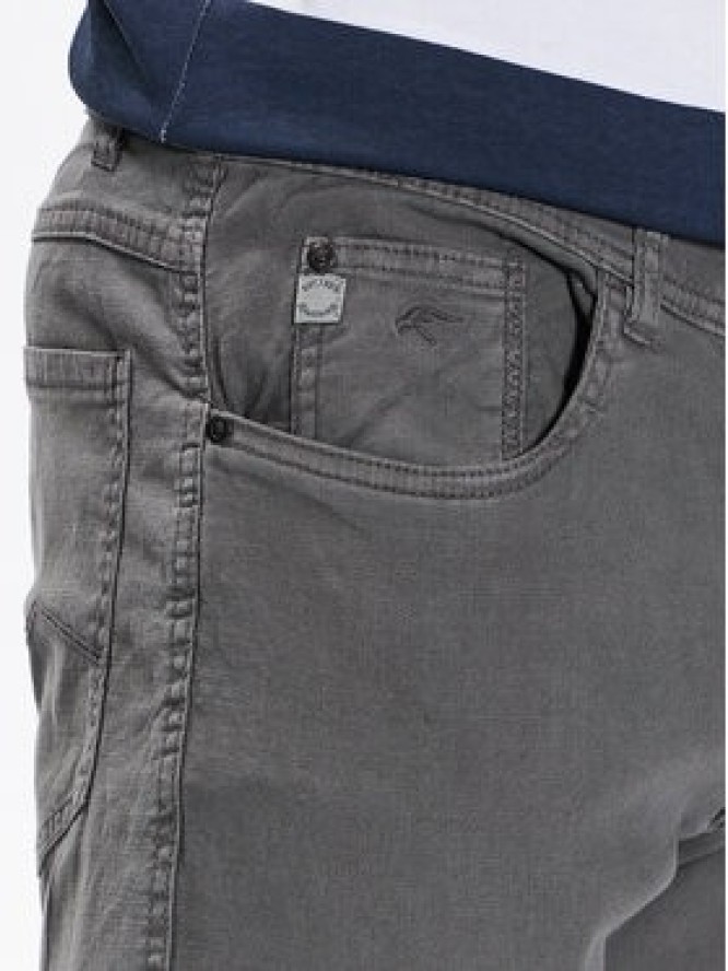 INDICODE Spodnie materiałowe Rajan 60-249 Szary Regular Fit
