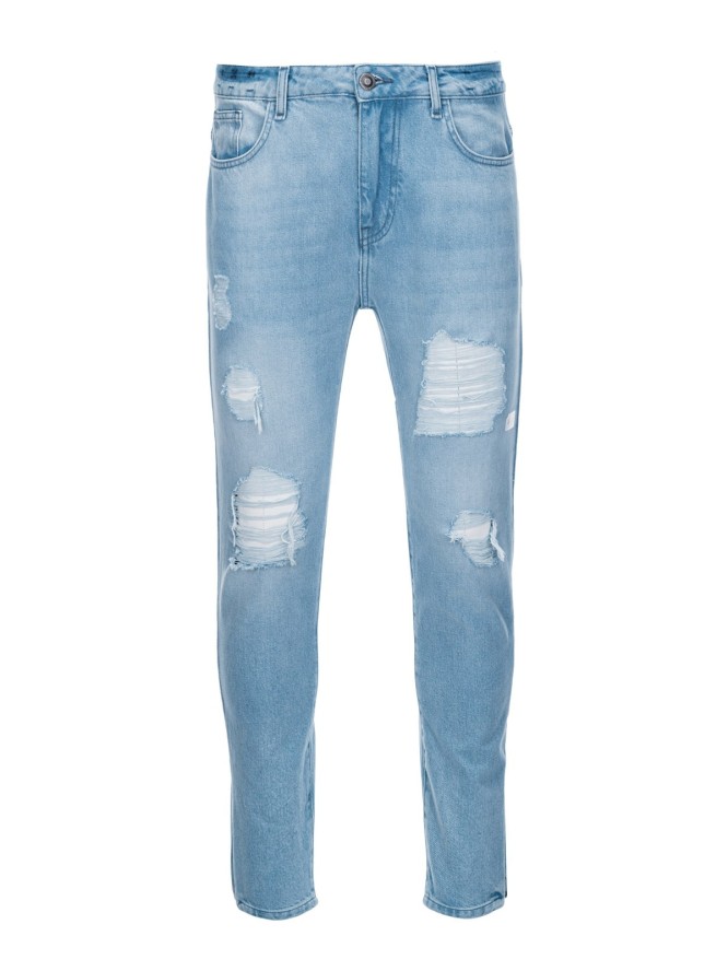 Spodnie męskie jeansowe - jasny niebieski V1 P1028 - L