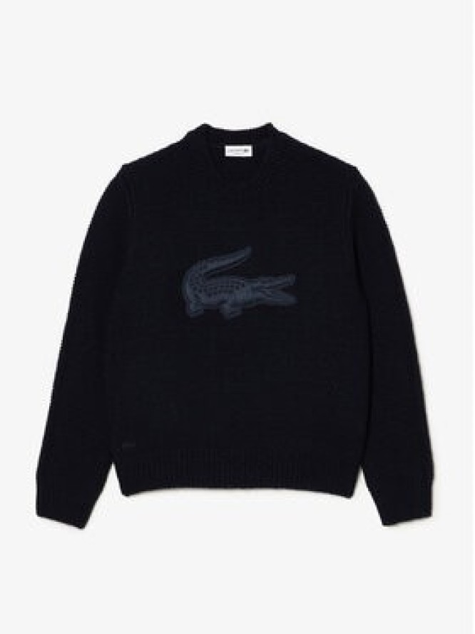 Lacoste Sweter AH0813 Czarny Regular Fit