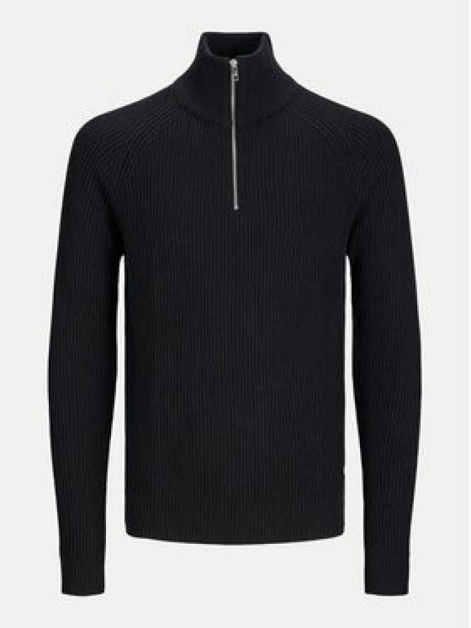 Jack&Jones Sweter Pannel 12258473 Czarny Regular Fit