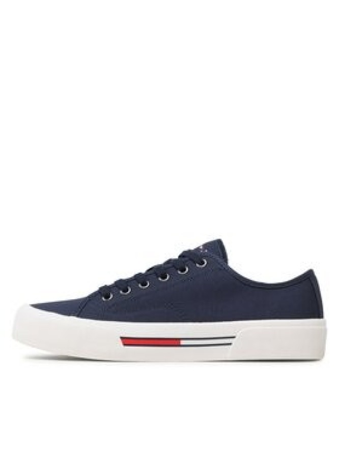 Tommy Jeans Tenisówki Canvas Sneaker EM0EM01299 Granatowy