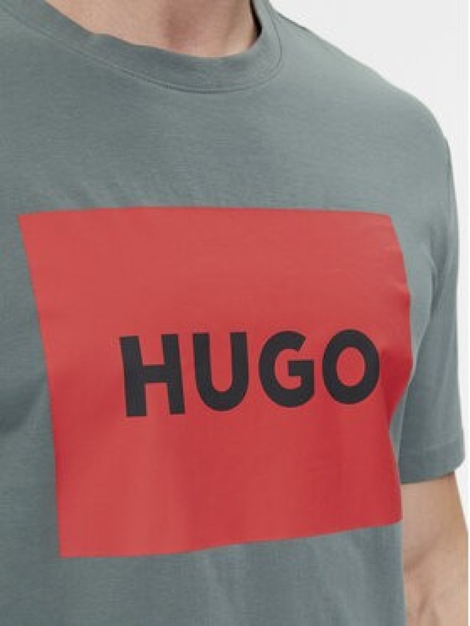 Hugo T-Shirt Dulive222 50467952 Zielony Regular Fit