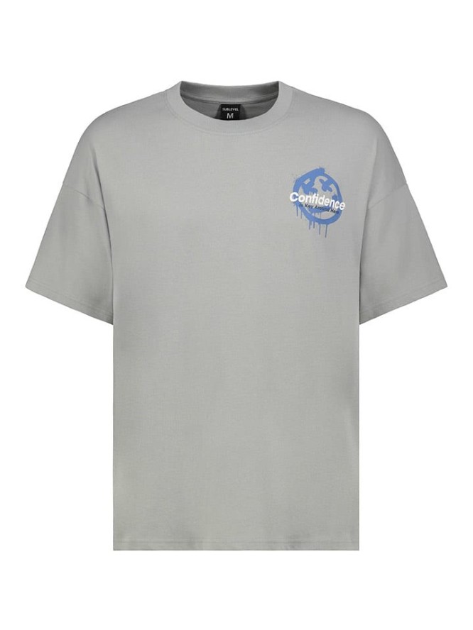 Sublevel Koszulka w kolorze jasnoszaro-niebieskim rozmiar: M