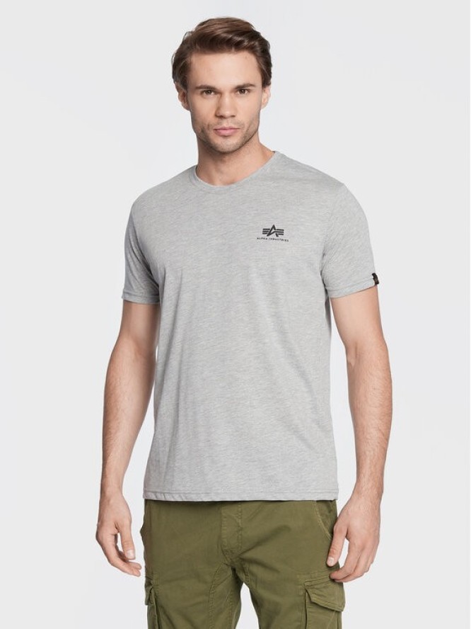 Alpha Industries T-Shirt Basic 188505 Szary Regular Fit