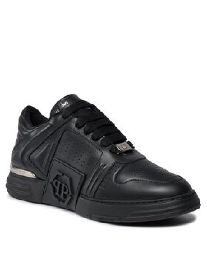 PHILIPP PLEIN Sneakersy Leather Lo-Top Sneakers AACS MSC3843 PLE075N Czarny