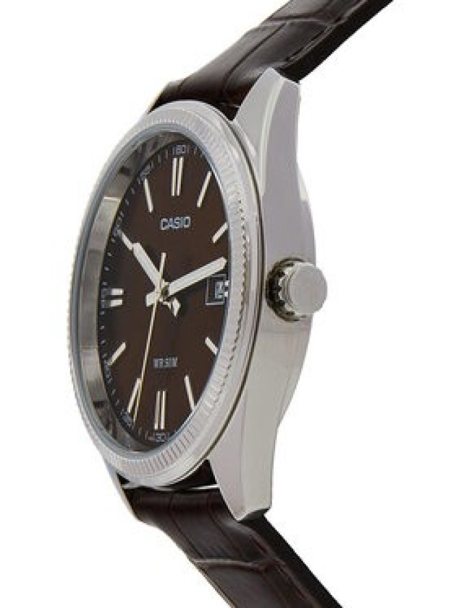 Casio Zegarek Timeless Collection MTP-1302PL-5AVEF Brązowy