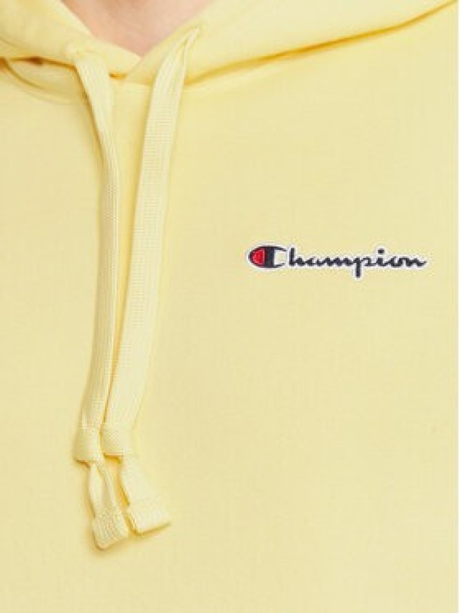 Champion Bluza Small Script Logo 217862 Żółty Regular Fit