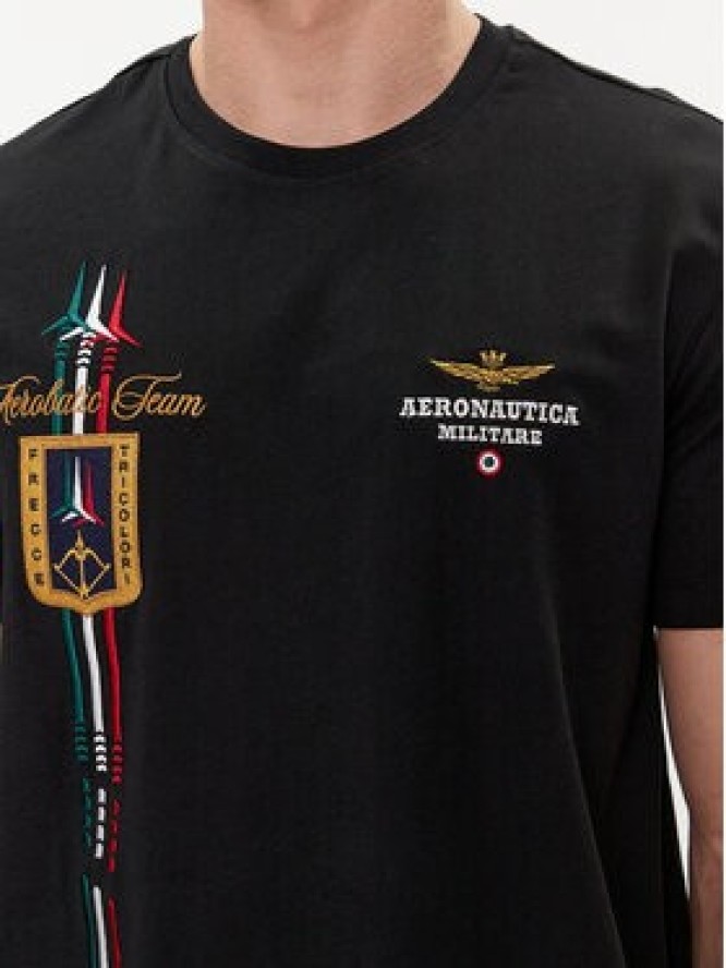Aeronautica Militare T-Shirt 241TS2231J592 Czarny Regular Fit