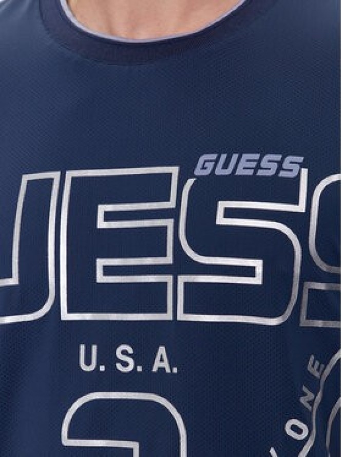 Guess T-Shirt Lugh Z4RI07 KC220 Niebieski Slim Fit